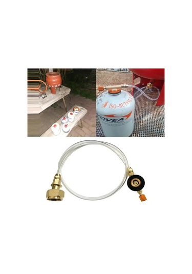 Açık Kamp Gaz Sobası Propan Dolum Adaptörü Tankı Adaptörü Gaz Silindiri Dolum Gold 2 Avustralya Altın