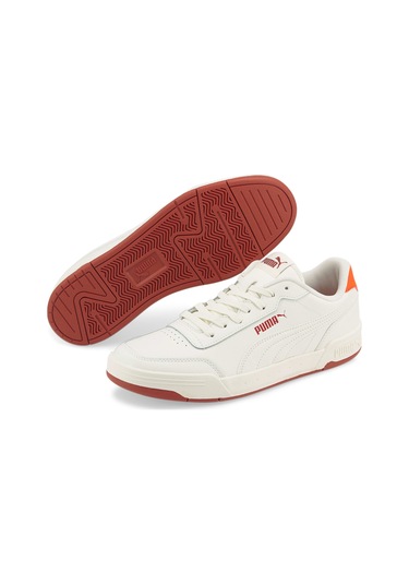 Puma Caracal Unisex Spor Ayakkabı 369863 37 Krem - Turuncu