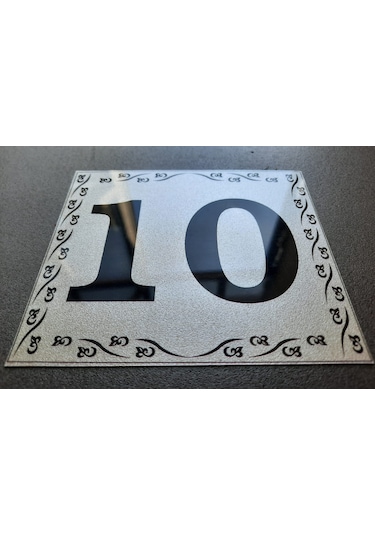 Kapı Numarası 10x12 Cm Kendinden Yapışkanlı No:10