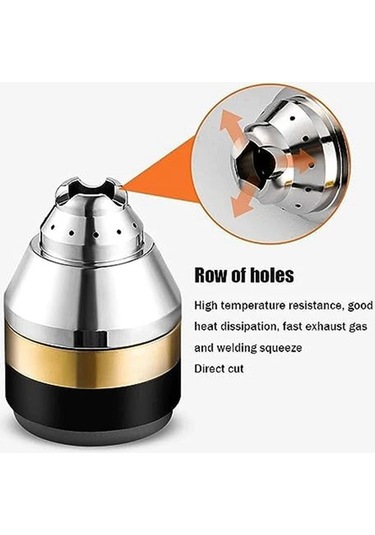 Ulzyvf Plazma P80 Nozulu Koruyucu Kılıfı Kılıf, Kesme Elektrot Adet 3 Ld