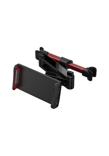 Pazly Evrensel Araba Başlıklı Tablet Tutucu - Telefonlar Ve İpadler İçin Ayarlanabilir Arka Koltuk Montaj Standı Black, S Black, S