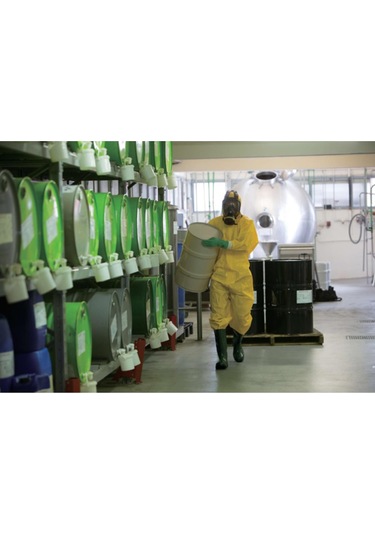 Deltaplus Dt300 Deltachem Tek Kullanımlık Antistatik Sıvı Geçirmez Tip 3 Kimyasal Koruyucu Tulum