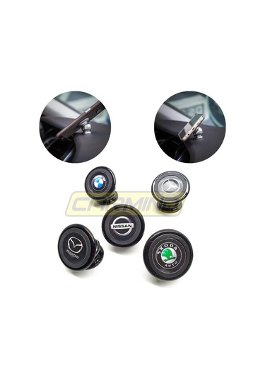 Siyah Mıknatıslı Metal Telefon Tutucu 001