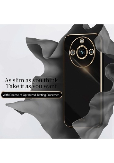 My Topped Realme 11 Pro + 5g Xınlı Düz Kenar 6d Elektrolizle Tpu Sert Koruma Telefon Kılıfı Kırmızı Kırmızı