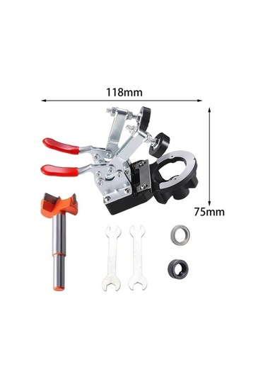 Tongxida 35mm Açık Ev Marangoz Için Menteşe Deliği Bulucu Jig