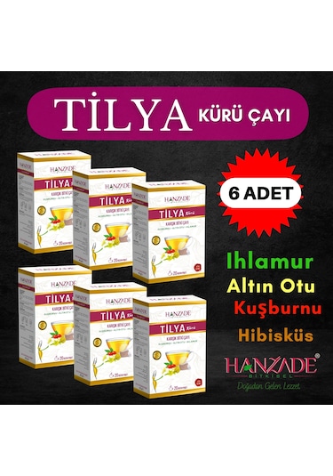 Tilya Kürü Form Çayı Kuşburnu Altın Otu Ihlamur 20 Süzen x 6 Adet