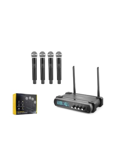Hadron Hdx2792 Kablosuz 4-mikrofon Vhf Siyah