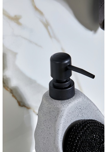 Cooker 180 Ml Seramik Süngerlikli Sıvı Sabunluk Ckr3558 Gri