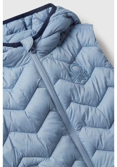 United Colors Of Benetton Erkek Bebek 2twdgj00g-25k Yelek Açık Mavi-2108 Mavi