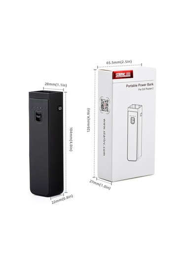 Cbtx Startrc St1109089 Djı Pocket 2 Kamera Sabitleyici Gimbal Güç Bankası 1/4 İnç Vidalı Delekli Taşınabilir Şarj Cihazı