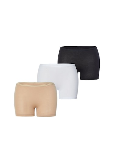 Blackspade 1571 Kadın Pamuklu Boxer 3'Lü Paket