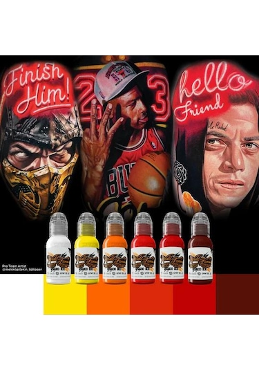 Melek Orange - World Famous Ink Dövme Boyası - 1oz/30ml
