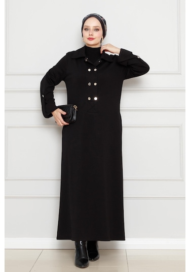 Cırt Cırtlı Oysho Elbise-siyah-4482 Siyah