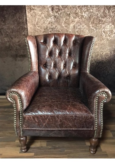 3Amobilyaa 3A Mobilya Hakiki Deri Crank Berjer