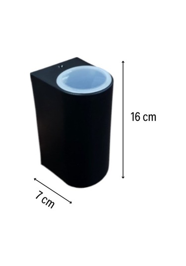 Huzur Elektrik Mira Çift Yönlü Siyah Aydınlatma Apliği 13645