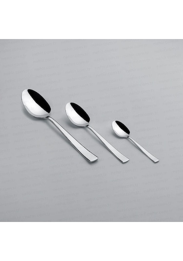 Nehir Deniz Sade 12 Kişilik 84 Parça Kutulu Çatal Kaşık Bıçak Takımı