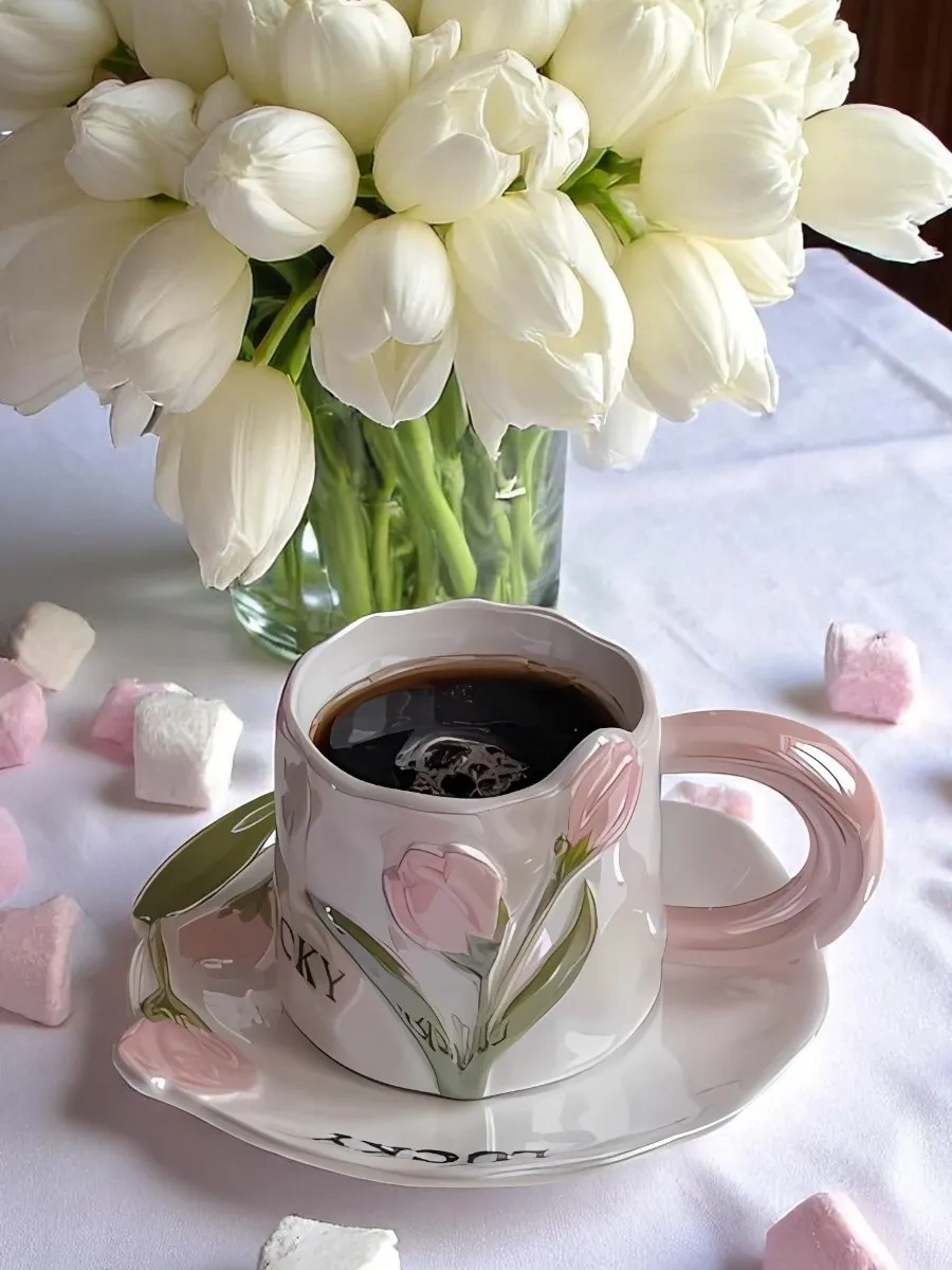 Arthomes Çay Takımı Fincan Ve Tabaklı Hediye Seti 250ml 410176675 Pembe