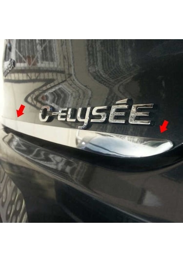 Citroen C Elysee Krom Bagaj Alt Çıtası 2013 - 2020