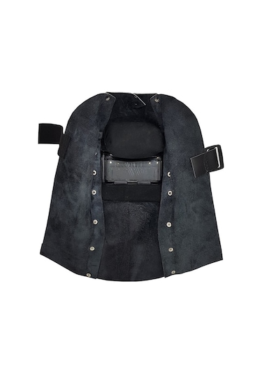 Mtweld Kaynakçı Baş Maskesi Deri Kapaklı Kaynak Maskesi