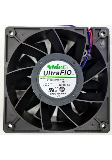Nidec V12e24bgb5-52 J87 120x120x38mm 24volt 3 Kablolu Fan