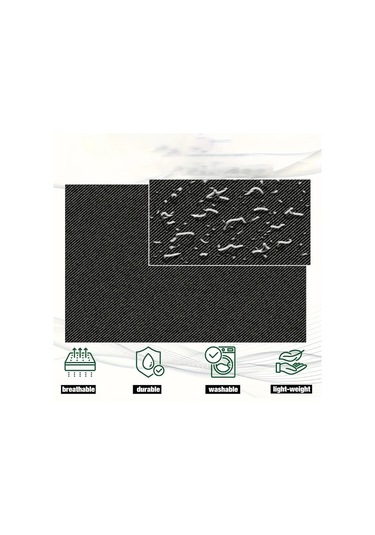 Honeybeeshop Geniş Cepli 12 Adet Siyah Polyester Önlük Üniseks Mutfak El İşi Barbekü Çizim Siyah