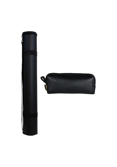 Yuga Suni Deri Proje Tüpü Ve Kalem Çantası 2li Set