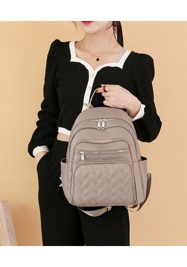 Mengtuo Yeni Rahat Koreli Bayan Oxford Moda Basit Sırt Çantası Haki Haki Haki