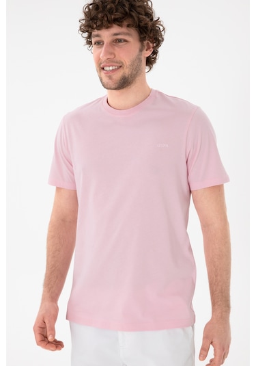 U.S. Polo Assn. Erkek Regular Fit Bisiklet Yaka Açık Pembe Basic Tişört 50305928-VR078 U.S. Polo Assn. Erkek Regular Fit Bisiklet Yaka Açık Pembe Basic Tişört 50305928-VR078