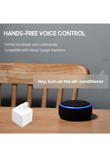 Aubyhe Beyaz Dokunmatik Tuşlu Akıllı Ev Parmak Robotu - Uzak Kumanda, Zamanlama Ve Ses Kontrolü İle Cihaz Yönetimi Bluetooth Ağ Geçidi Gerektirir