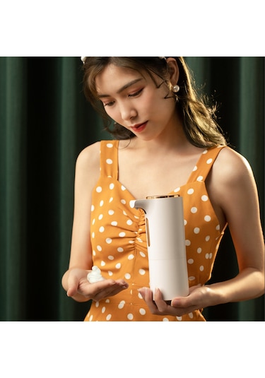 Geeroyoo "usb Şarjlı Dokunmatik Köpük Sabunluk - Mutfak & Banyo İçin Hijyenik Otomatik Sabun Dispanseri" Beyaz