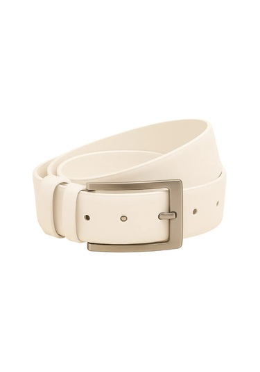 Erkek Kemer Dayanıklı Beyaz Kemer Deri
