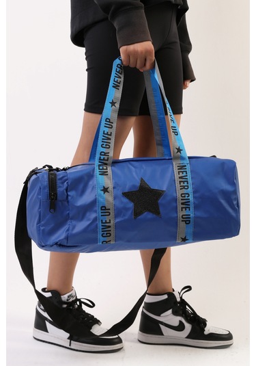 Erkek Çocuk Yıldız Baskılı Spor Çanta - Mavi