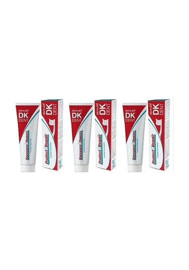 Dermokil Dk Dent Florürlü Koruyucu Onarıcı Diş Macunu 3 x 100 ML
