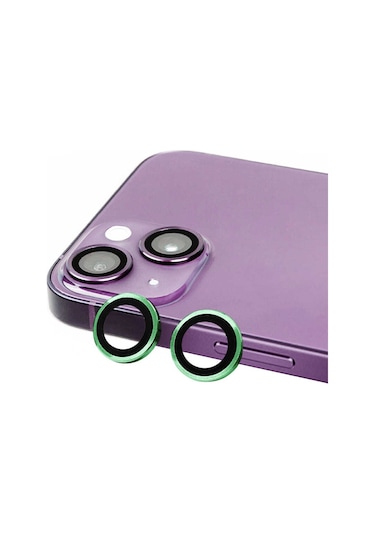Noktaks - İphone 15 Uyumlu - Kamera Lens Koruyucu Cl-07 - Yeşil - T28481 Yeşil