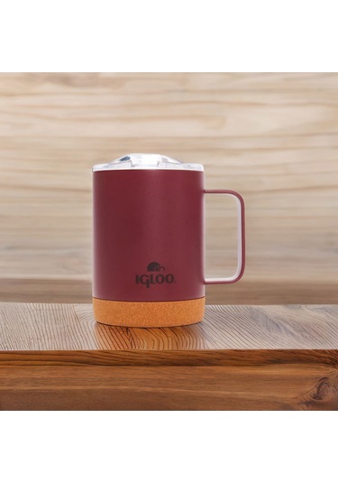 Igloo Cork Mug 350ml-bordo Bordo