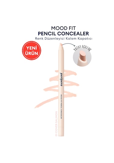 Renk Düzenleyici Kalem Kapatıcı Somon Mercan Rengi Perıpera Mood Fit Pencil Concealer 001coversalmon 001