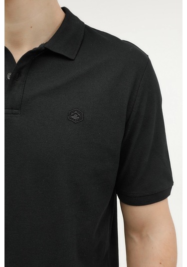Lumberjack 5M MB CT953 POLO T SH 5FX Erkek Siyah Tişört