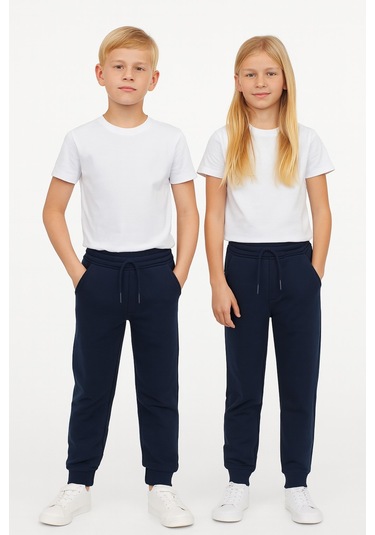 Beli Lastikli Çocuk Jogger Eşofman Altı - Alc Lacivert