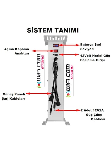 Lityum Bataryalı Güneş Panel Seti
