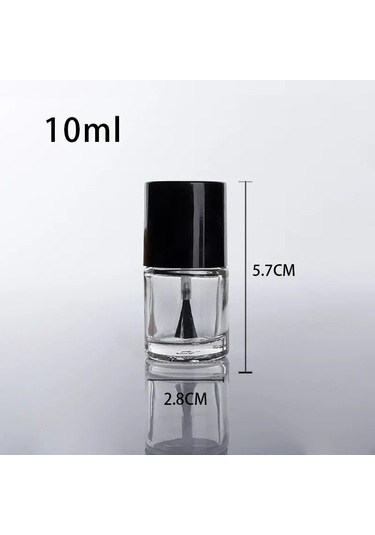 2ml5ml10ml15ml Oje Şişesi Tırnak Jel Boş Fırça İle Şişe Cam Boş Karıştırma Şişesi Tırnak Jel Boş Şişe Konteyner Kırmızı Cam