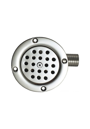 Paslanmaz Yer Süzgeci, 90' Çıkışlı Yer Sifonu 32 MM