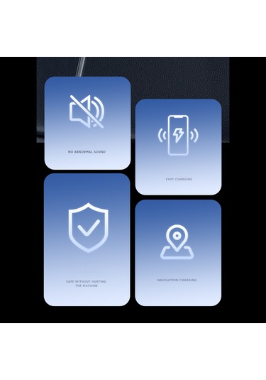 Suofeng "hızlı Şarjlı 360 Dönebilen Araç Telefon Tutucu - Kablosuz Şarj, Kaymaz Ve Titreme Önleyici"