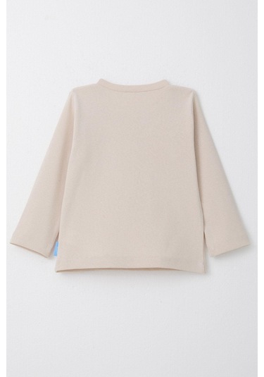 Breeze Erkek Çocuk Uzun Kollu Tişört Basic 1-4 Yaş, Bej-bej Bej
