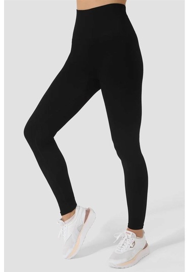 Superstacy İki Beden İnceltici Toparlıyıcı Ultra Yüksel Bel Korse Dikişsiz Sportayt Ss3103 Siyah