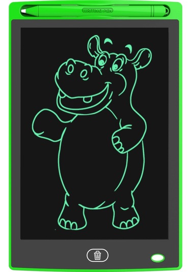 Snapbuy 8.5 İnç Lcd Çocuk Yazı Ve Çizim Tableti, Erken Eğitim Ve Uzaktan Öğrenim İçin El Yazı Tahtası Yeşil
