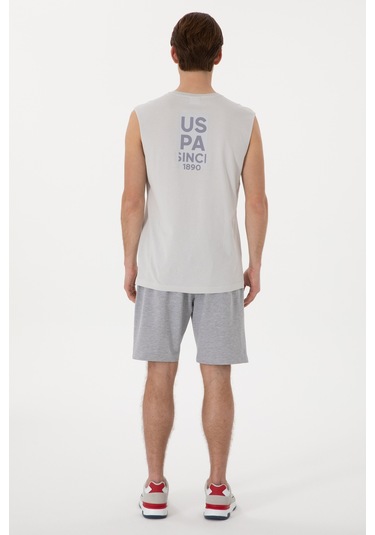 U.s. Polo Assn. Erkek Gri Melanj Şort Örme 50305933-vr086 GRI MELANJ