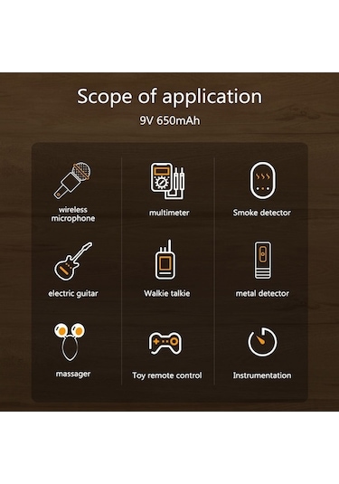 Novahub E15507-2 C Tipi Bağlantı Noktası Şarjlı 9v Lityum Pil 2 Kullanışlı Versiyon, 2 Battery