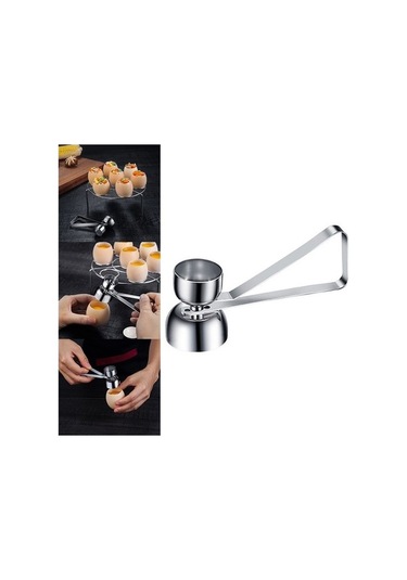 Fastbuy Çift Uçlu Yumurta Açacağı - Paslanmaz Çelik - Kolay Kabuk Soyma - Mutfak Aracı Diğer