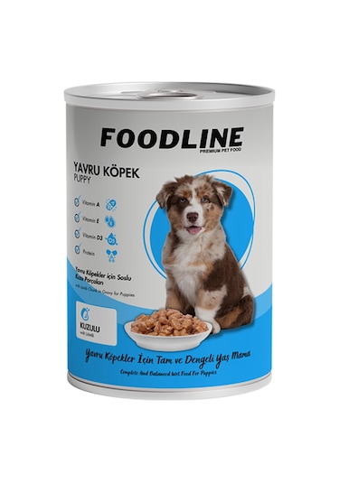 Foodline Kuzu Etli Yavru Köpek Konservesi 400 G