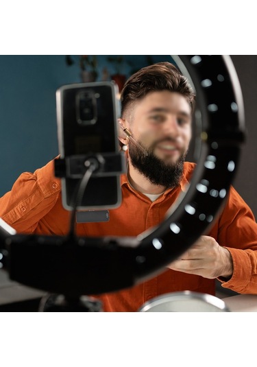 Suofeng Kablosuz Type-c 360 Çok Yönlü Mikrofon, 3 Dizili Gürültü Önleyici, Hızlı Kurulum, Siyah M10